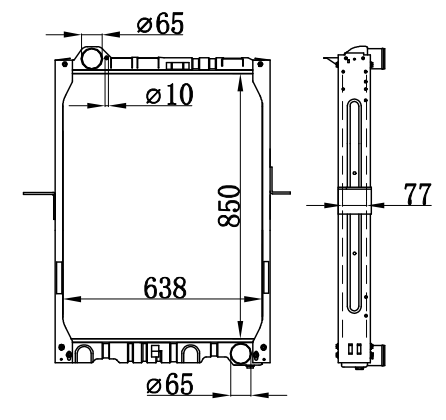 Radiator FOR BENZ NG90 24TONS 87-