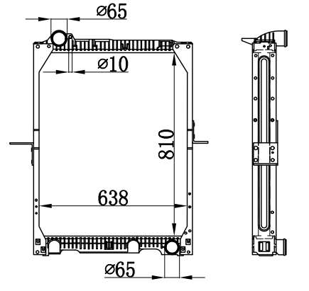 Radiator FOR BENZ NG90 12TONS 87-