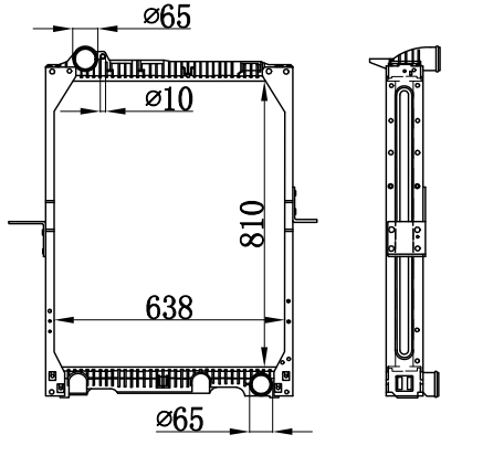 Radiator FOR BENZ NG90 12TONS 87-