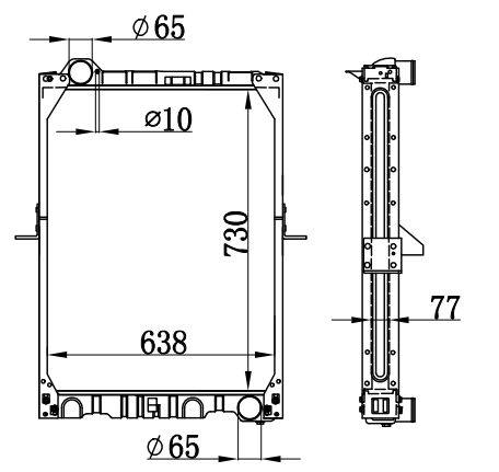 Radiator FOR BENZ NG90 30TONS 87-