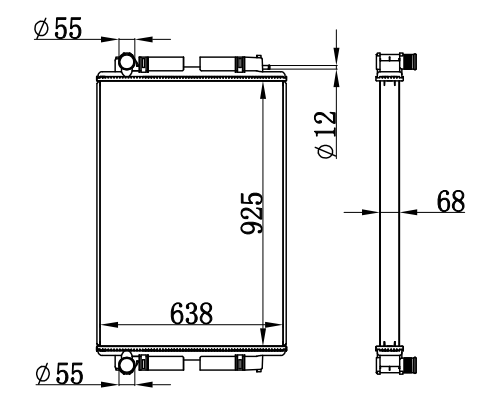 Radiator FOR BENZ MERCEDES BEMS BUS