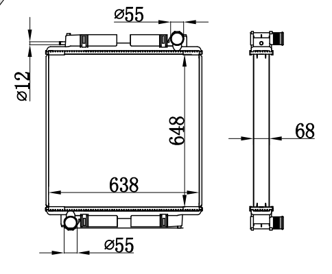 Radiator FOR BENZ MERCEDES BEMS BUS