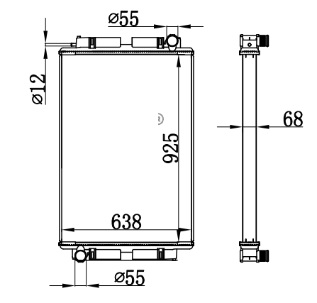 Radiator FOR BENZ MERCEDES BEMS BUS 0-500 01-