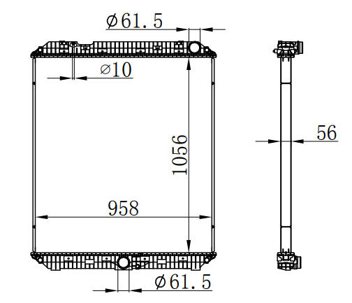 Radiator FOR BENZ MERCEDES Actros MP4/Antos 07 MT