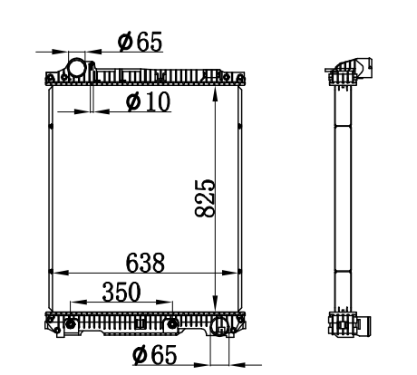 Radiator FOR BENZ Mercedes Benz NG90 92-95 AT