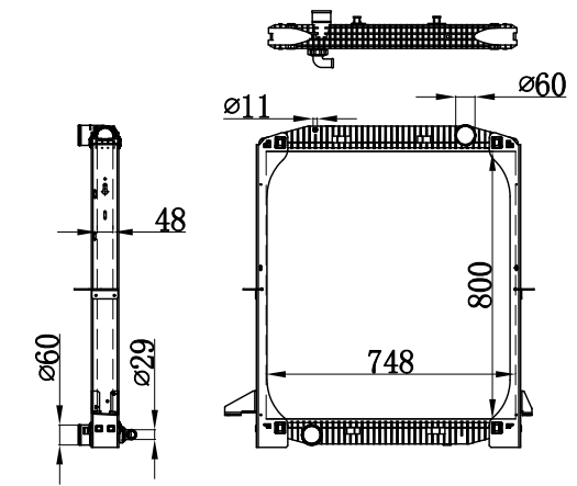 Radiator FOR IVECO Spr2 Euromover 92-95