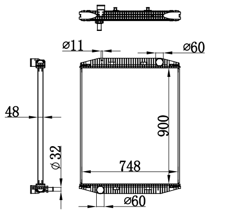 Radiator FOR IVECO  EUROSTAR 92-