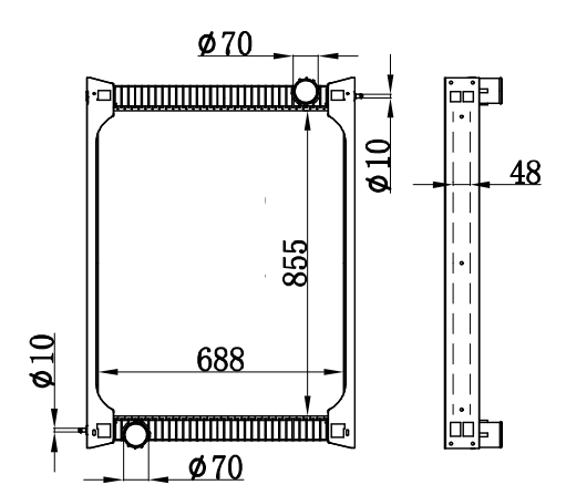 Radiator FORHYUNDAI BUS/TUCK MT