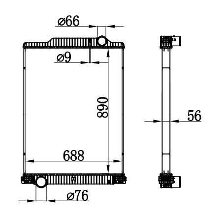 Radiator FOR HYUNDAI POWERTECH NEW MT