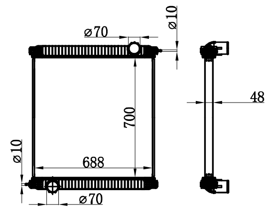 Radiator FOR HYUNDAI  BUS