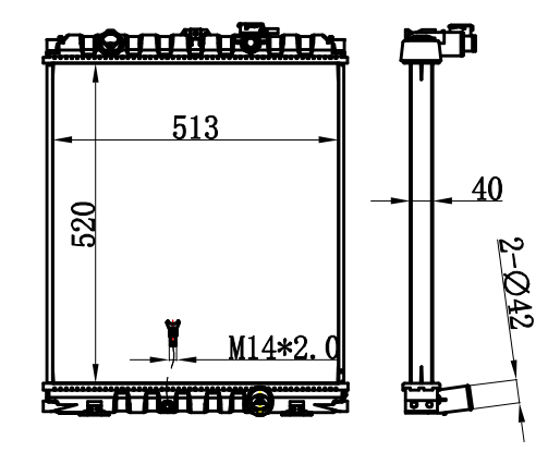 Radiator FOR HYUNDAI TRUCK