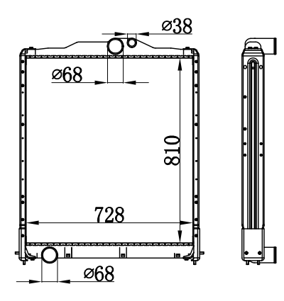 Radiator FOR ISUZU SUPER GREAT FP512D 00-