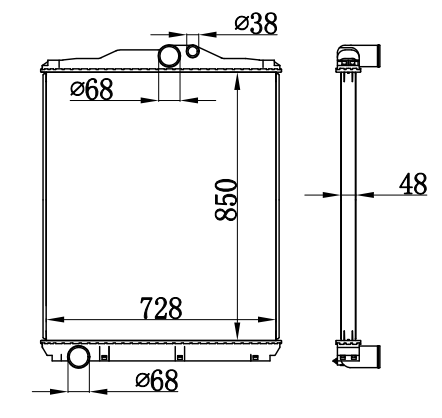 Radiator FOR MITSUBISHI SUPER GREAT KC-FP5430 8M22' 96-