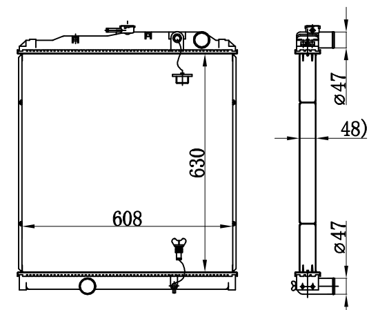 Radiator FOR MITSUBISHI