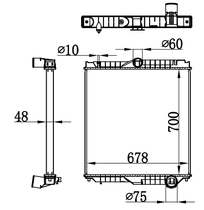Radiator FOR NISSAN BIG THUMB KK-CD53Y 99-