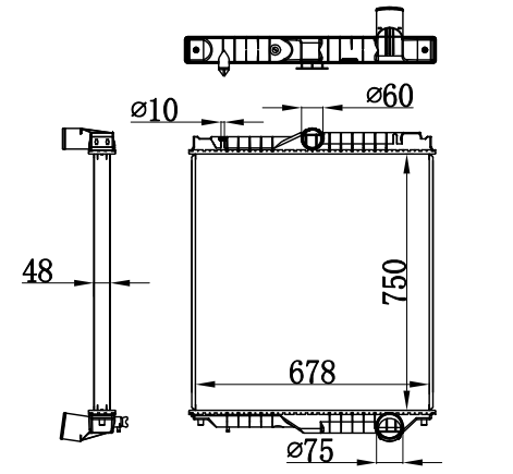 Radiator FOR NISSAN UD KK-CG48 01-