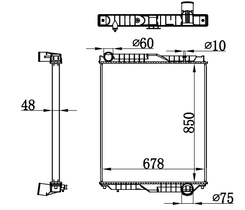 Radiator FOR NISSAN UD KC-CK631B 98-