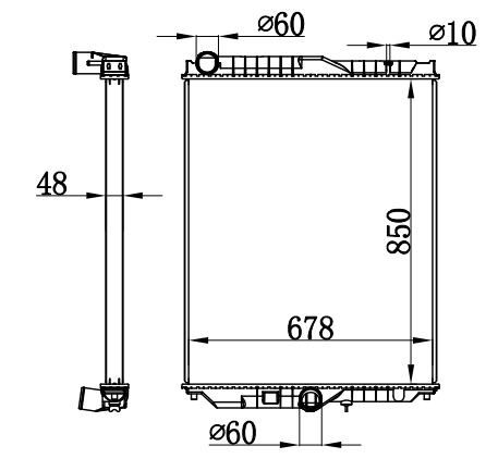 Radiator FOR NISSAN UD KK-CD/CG48 00-