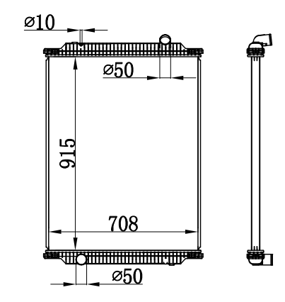 Radiator FOR RENAULT PREMIUM 210 05-