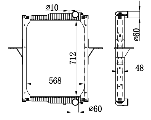 Radiator FOR RENAULT MIDLUM 215 06-
