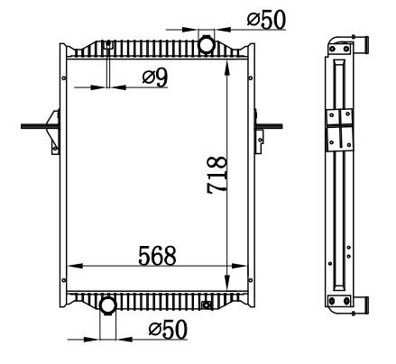 Radiator FOR RENAULT MIDLUM 270.12/C 6.1L 00-01