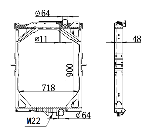 Radiator FOR VOLVO VOLVO FH 12  340 HP 89-01