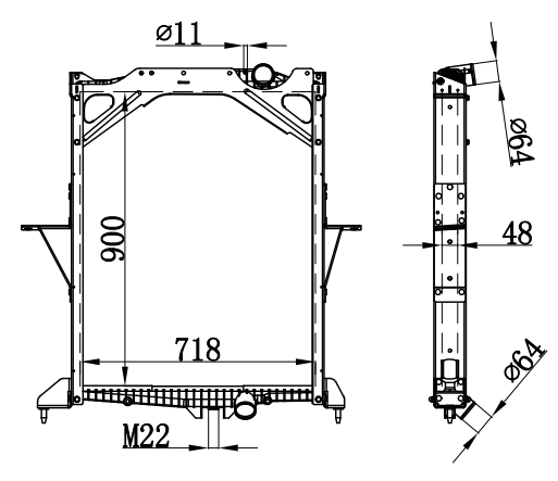 Radiator FOR VOLVO VOLVO FH 12  340 HP 89-01