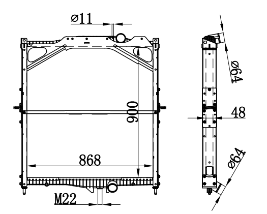 Radiator FOR VOLVO VOLVO TERBERG FH 89-01