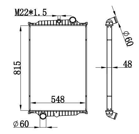 Radiator FOR VOLVO VOLVO FL 6 91-99