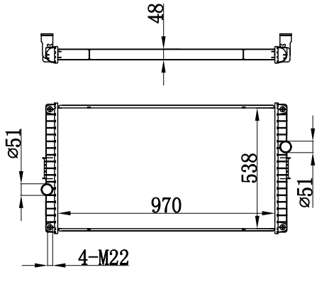Radiator FOR VOLVO VOLVO B100M 78-01
