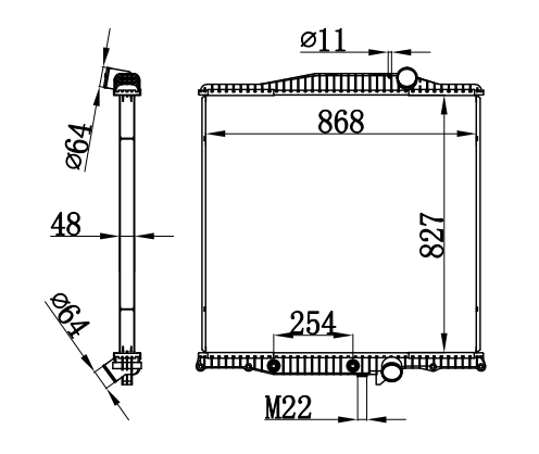 Radiator FOR VOLVO VHP SERISE