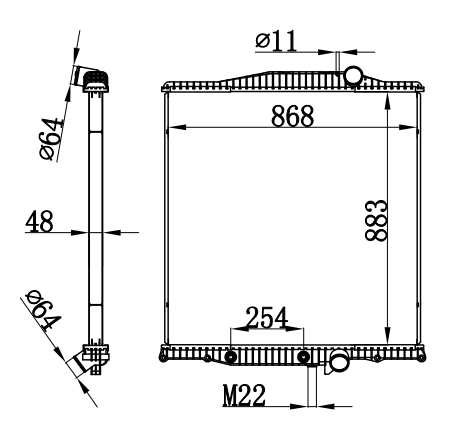 Radiator FOR VOLVO VHP SERIES 
03-08