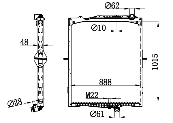 Radiator FOR VOLVO FH13 13-