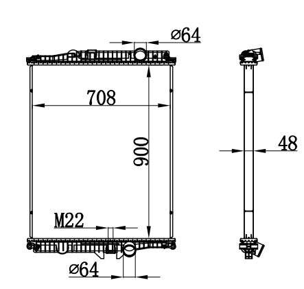Radiator FOR VOLVO  FM12 12- MT