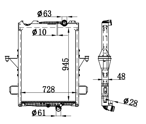 Radiator FOR VOLVO FM D13-460/500 05-