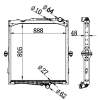 Radiator FOR VOLVO RENAULT TRUCKS C-Serie 380P, 380PK  13-