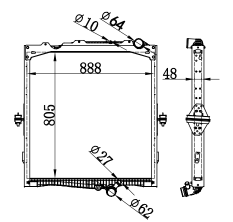 Radiator FOR VOLVO RENAULT TRUCKS C-Serie 380P, 380PK  13-